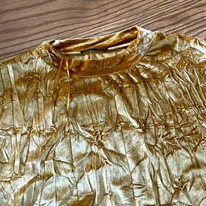 Zara valour gold dress